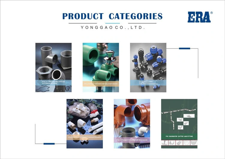 Era Certified for Hot and Cold Water Plastic Fitting ASTM D2846 Standard Plastic/CPVC/Pressure Pipe Fittings