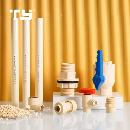 Raccord de tuyau composé CPVC ASTM D2846 CPVC pour l'approvisionnement en eau pour chlorure de polyvinyle/chlorure de polyvinyle CPVC