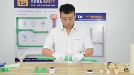 Garnitures de conduits de lumière hydrauliques PPR avec polypropylène de fabricants de plastique de marque Ty