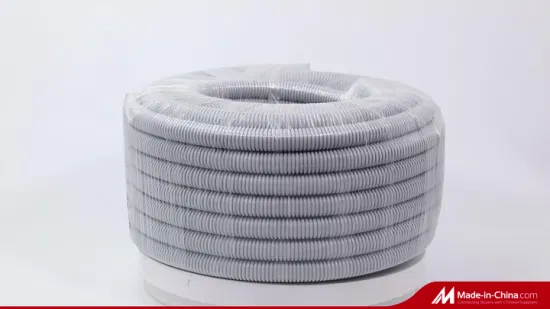 Tuyau flexible électrique de conduit ondulé de PVC en plastique gris d'AS/NZS 2053